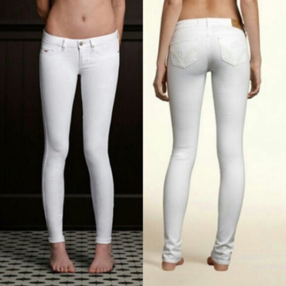 White hollister jeans